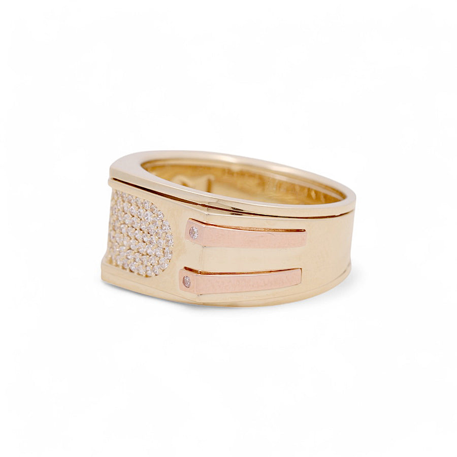 14K Yellow Gold Men's  Fashion Ring