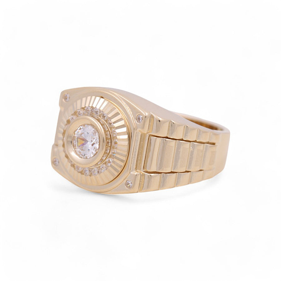 14K Yellow Gold Men's  Fashion Ring