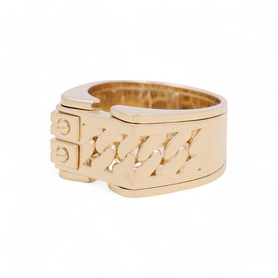 14K Yellow Gold Men's  Fashion Ring