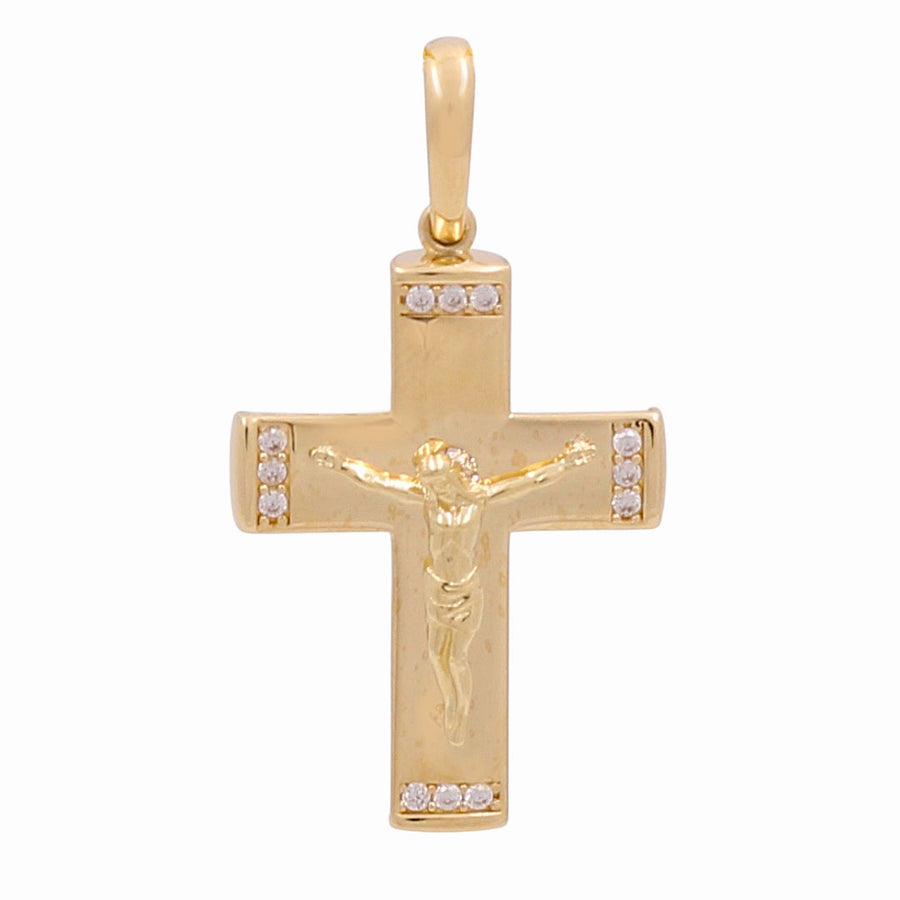 14K  Yellow Gold Crucifix Pendant