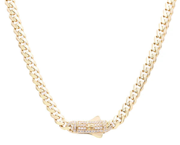 14K Women's Yellow Gold  Monaco Chain 16"