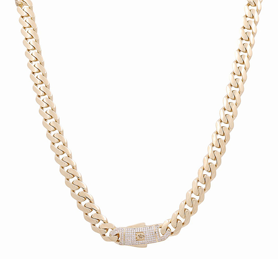 10K Men's Yellow Gold  Monaco Chain 24"