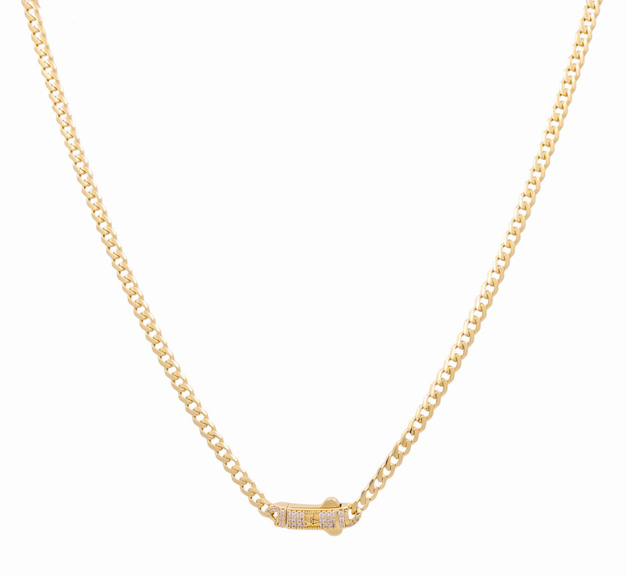 14K Women's Yellow Gold  Monaco Chain 18"