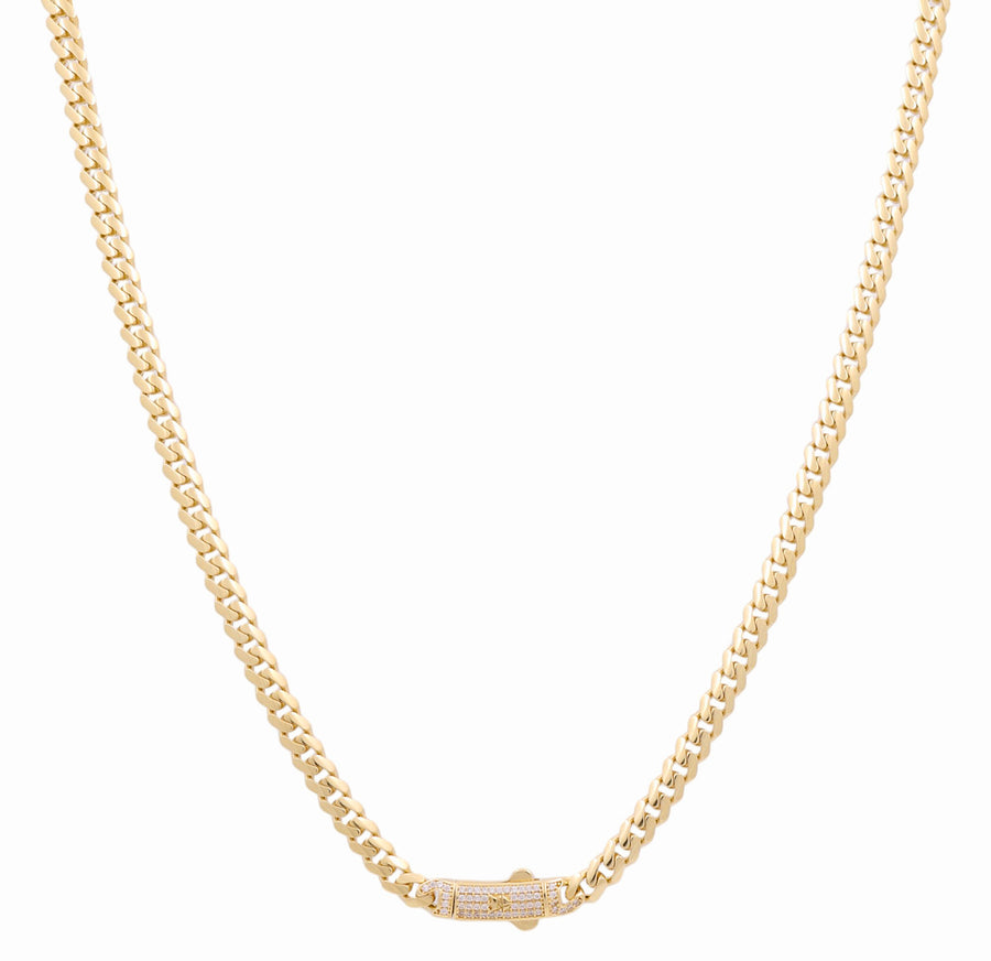 14K Yellow Gold  Monaco Chain 20"