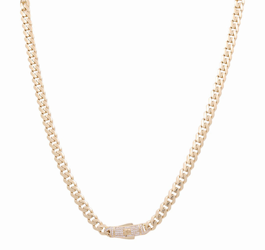 10K Men's Yellow Gold  Monaco Chain 22"