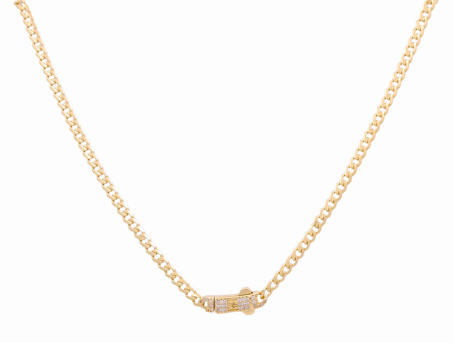 14K Women's Yellow Gold  Monaco Chain 16"