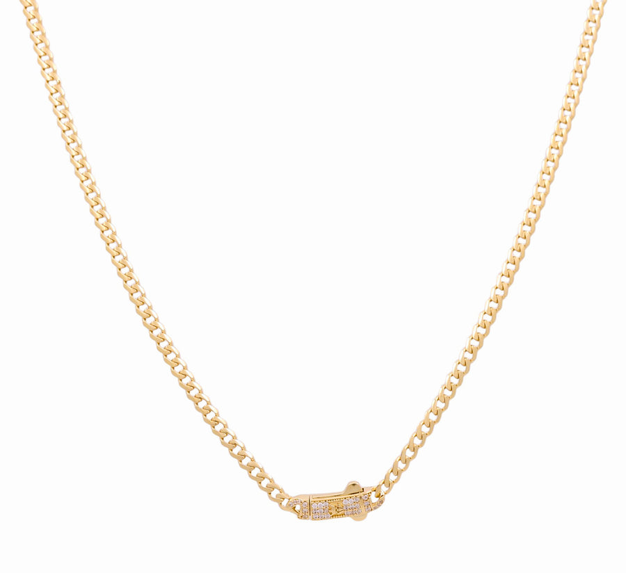 14K Women's Yellow Gold  Monaco Chain 18"