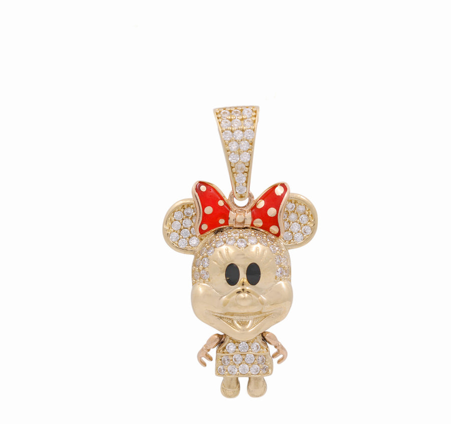 14K Yellow Gold Minnie Pendant