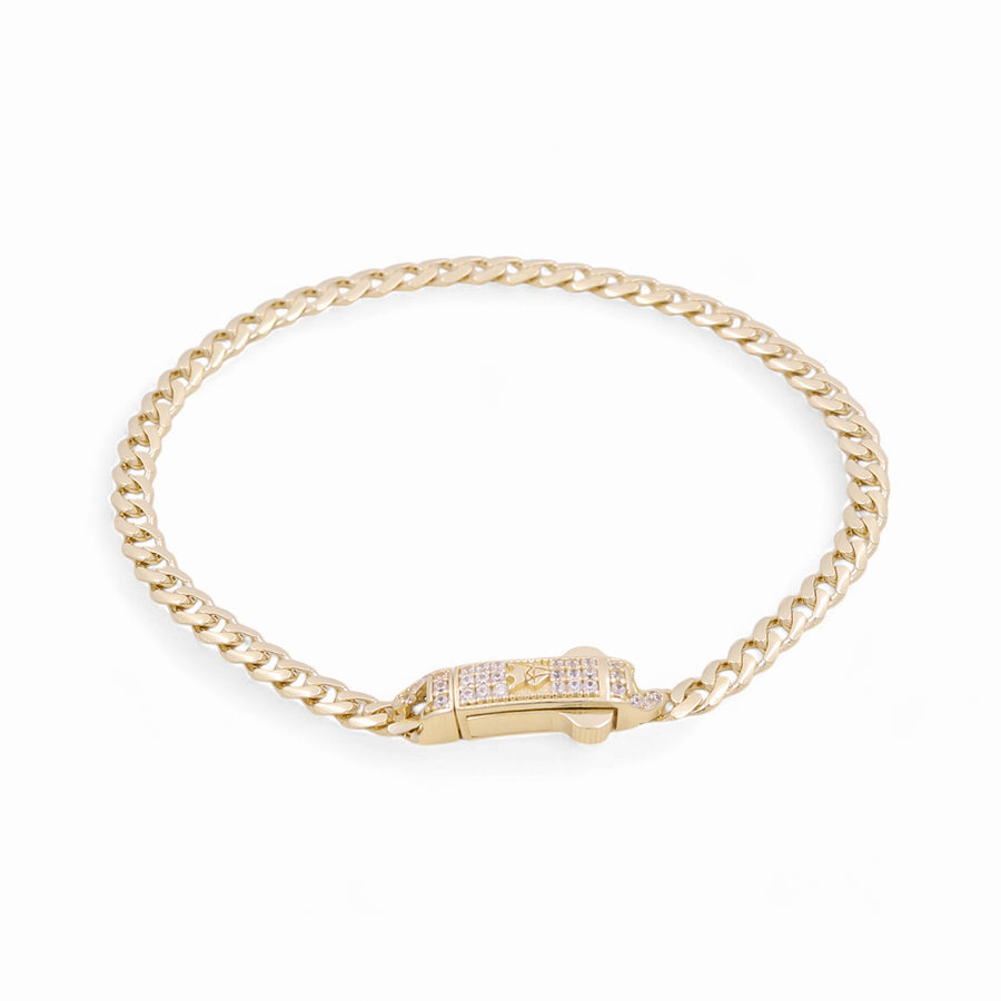 10K Yellow Gold Women Monaco Bracelet