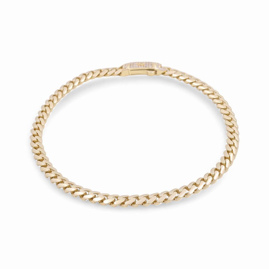 Yellow Gold 10k Monaco Ankle Bracelet