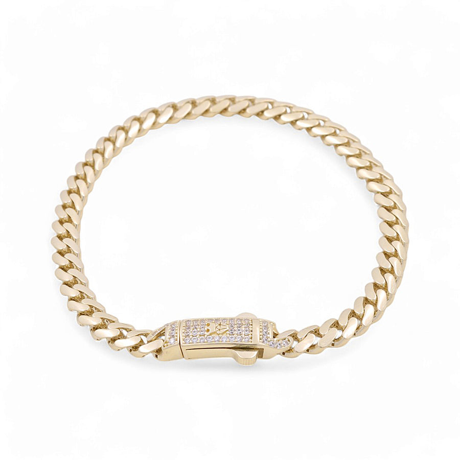 10K Yellow Gold Women Monaco Bracelet