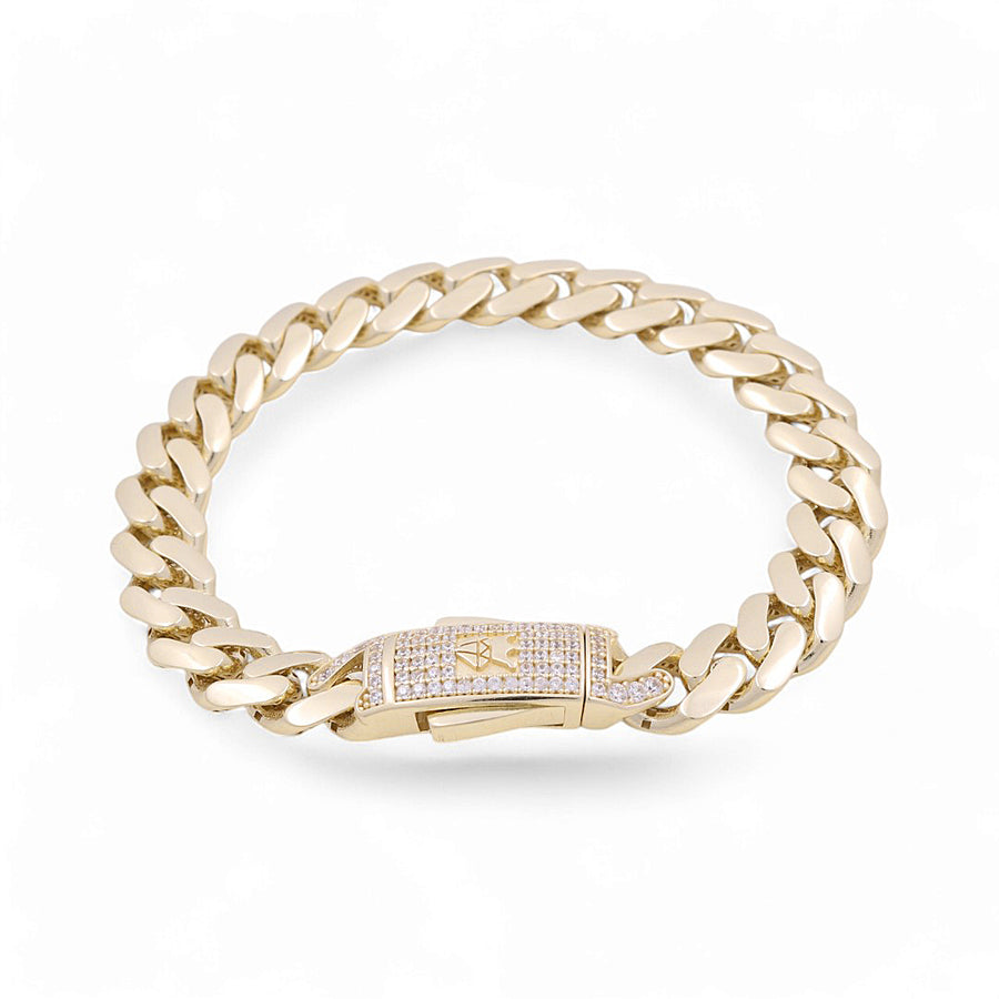 10K Yellow Gold Women Monaco Bracelet