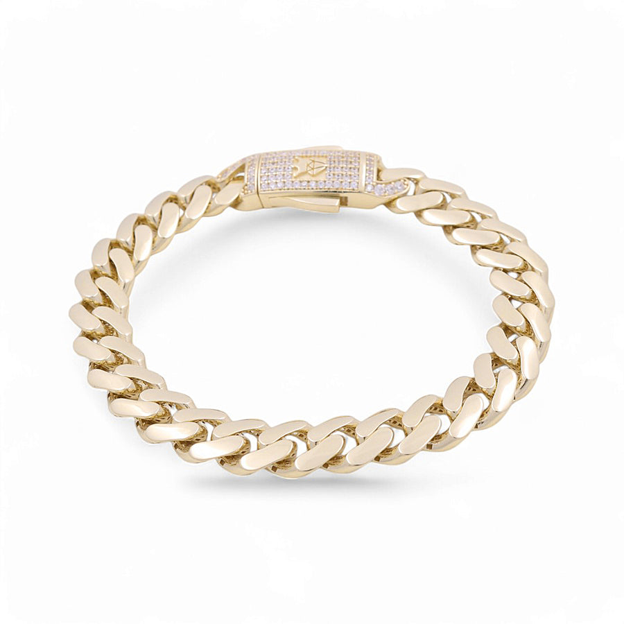 10K Yellow Gold Women Monaco Bracelet