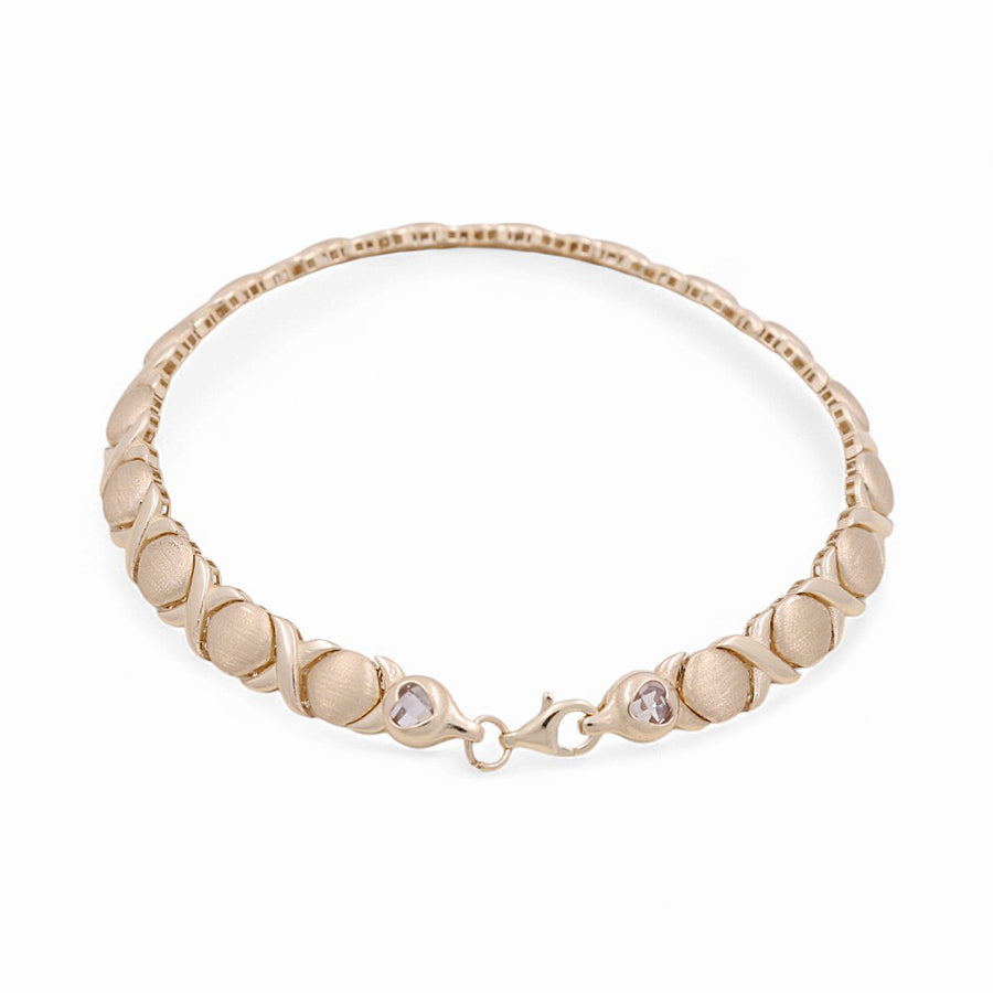 14K Yellow Gold Xo  Bracelet