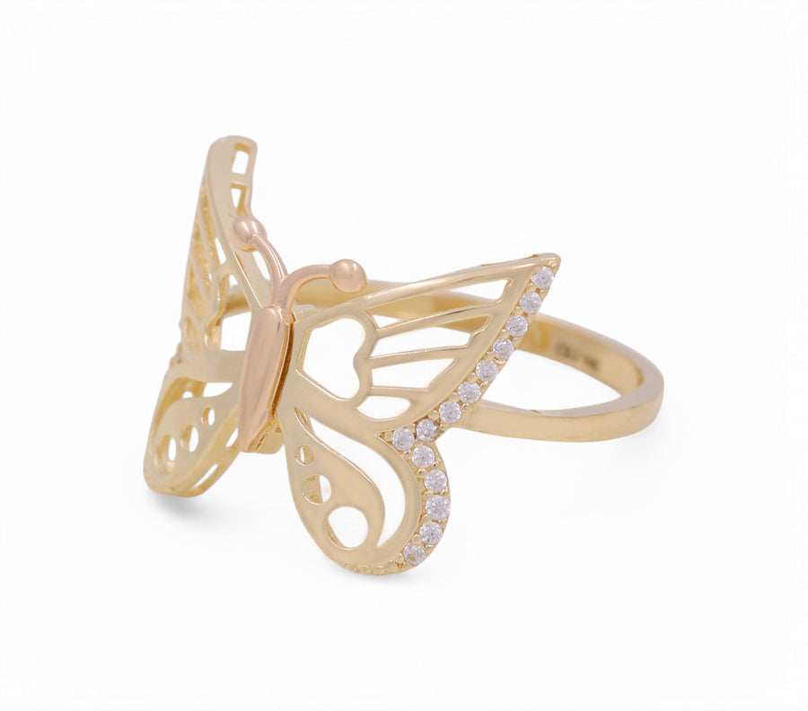 14K  Yellow Gold Butterfly  Fashion Women's Ring