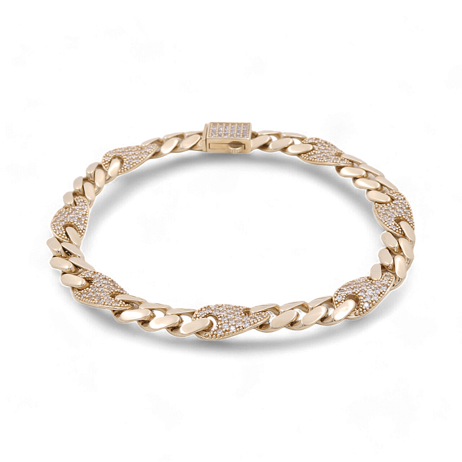 14K Yellow Gold Italian Link Bracelet