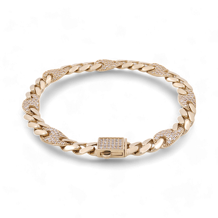 14K Yellow Gold Italian Link Bracelet