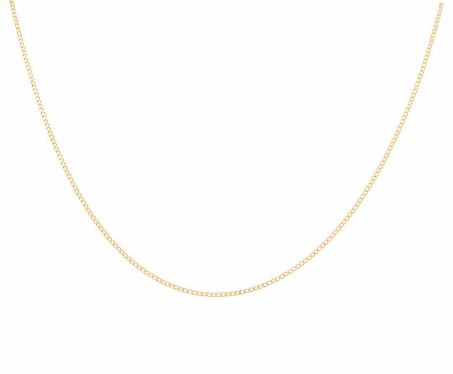 14K Women's Yellow Gold Curb Chain