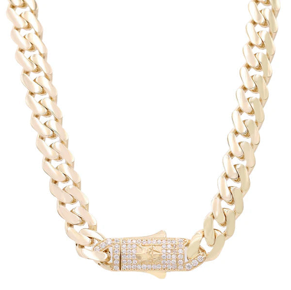 14K Women's Yellow Gold  Monaco Chain 18"