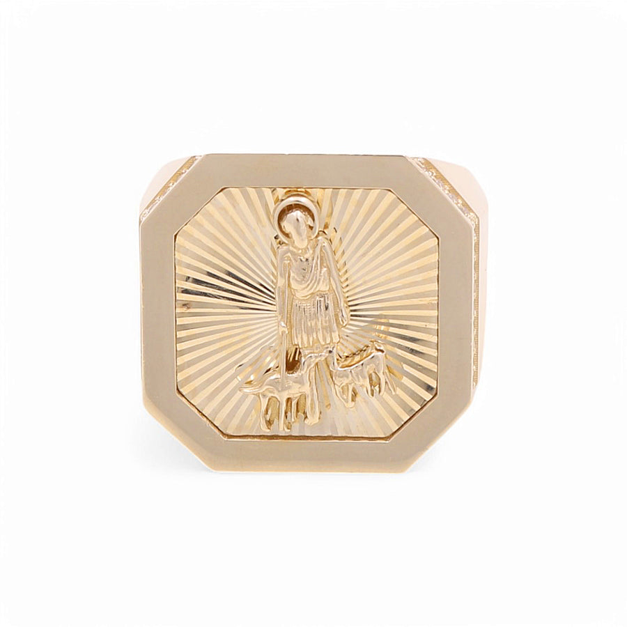 14K Yellow Gold Men's San Lazaro Fashion Ring