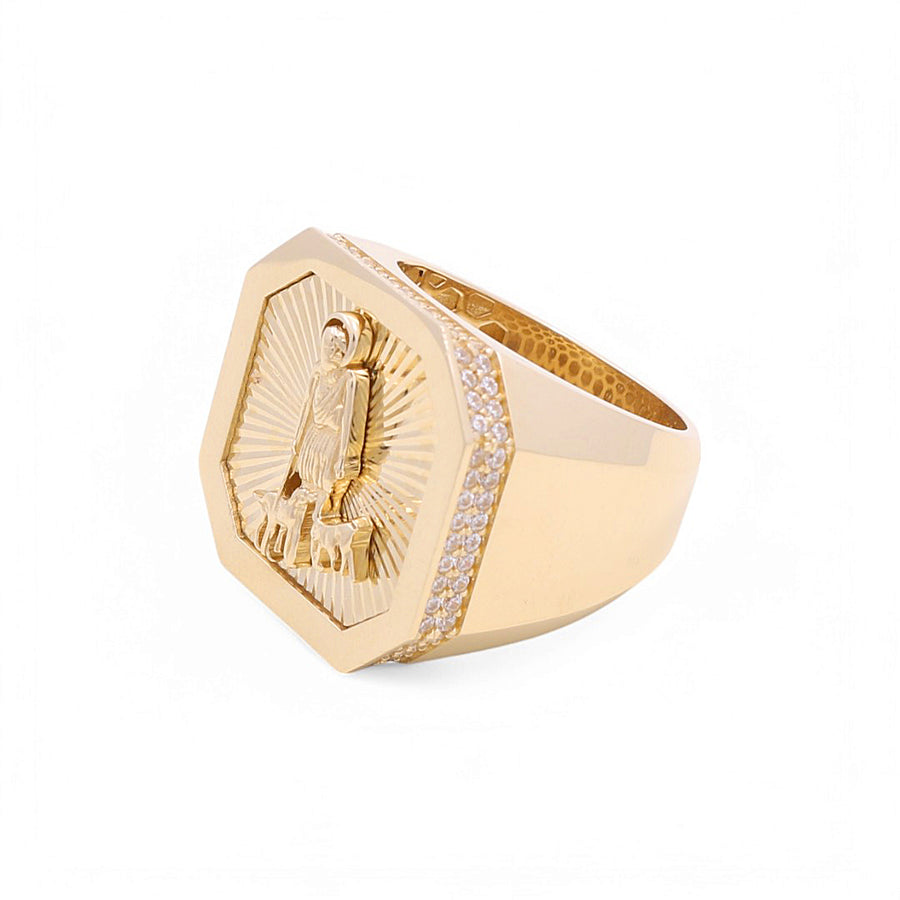 14K Yellow Gold Men's San Lazaro Fashion Ring