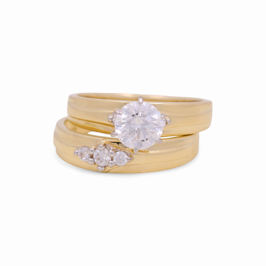 14K Yellow Gold Bridal Set  Women's Ring