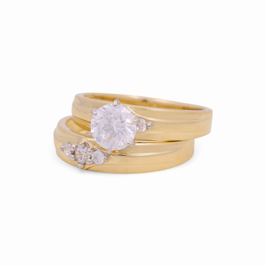 14K Yellow Gold Bridal Set  Women's Ring