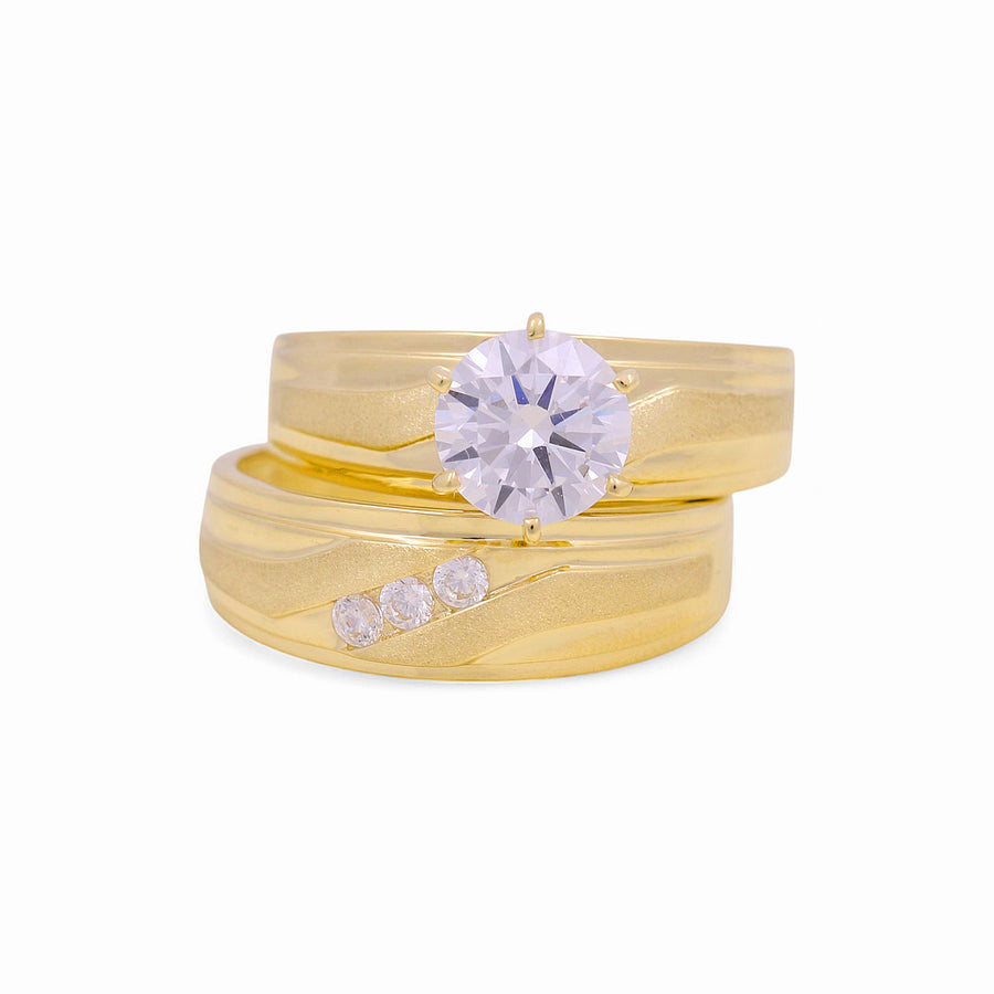 14K Yellow Gold Bridal Set  Women's Ring