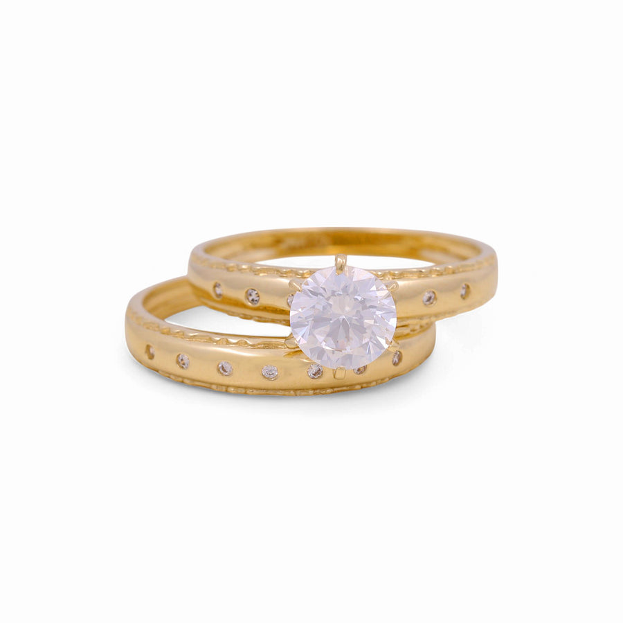 14K Yellow Gold Bridal Set  Women's Ring