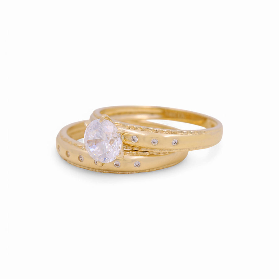 14K Yellow Gold Bridal Set  Women's Ring