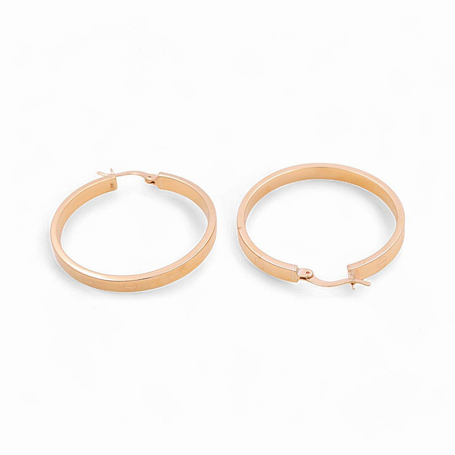 10K Yellow Gold Large Hoop Earrings