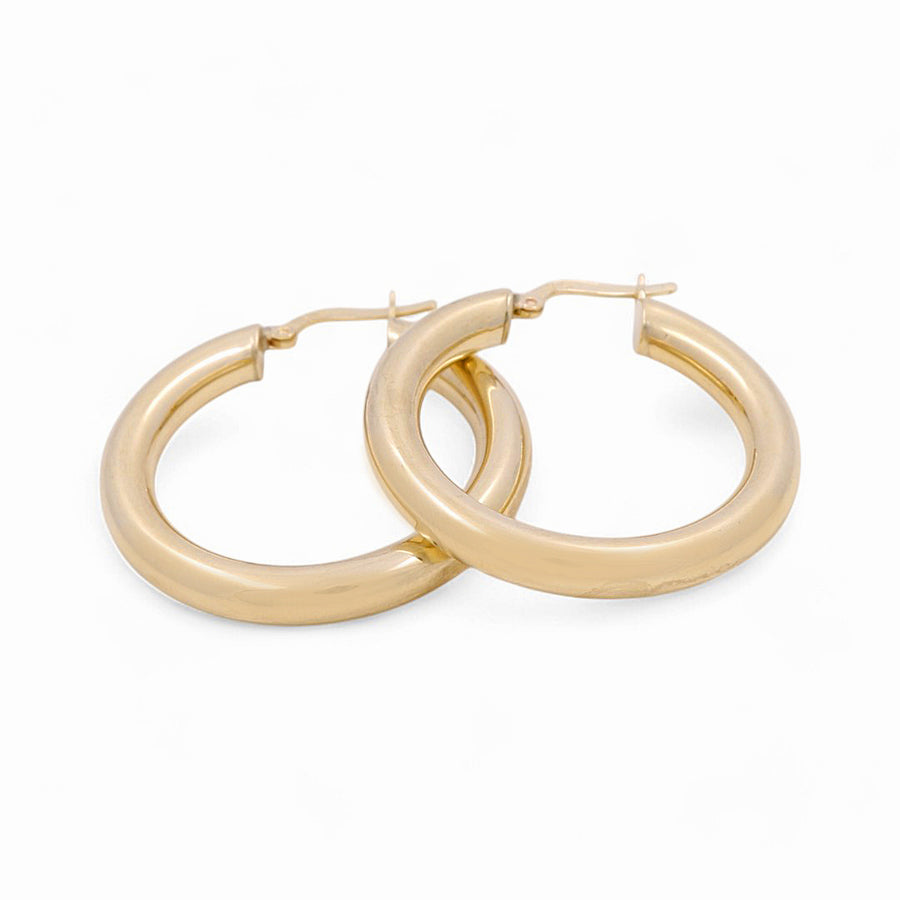 10K Yellow Gold Large Hoop Earrings