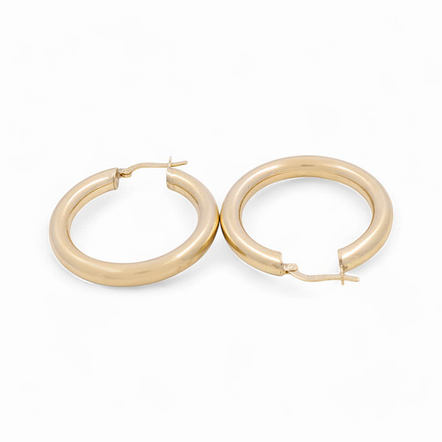 10K Yellow Gold Large Hoop Earrings