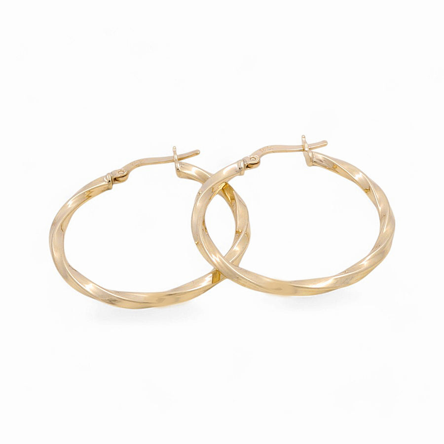 10K Yellow Gold Large Hoop Earrings