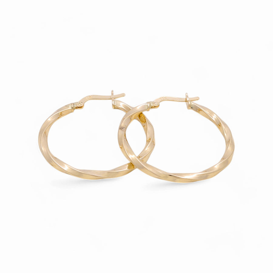 14K Yellow Gold Large Hoop Earrings