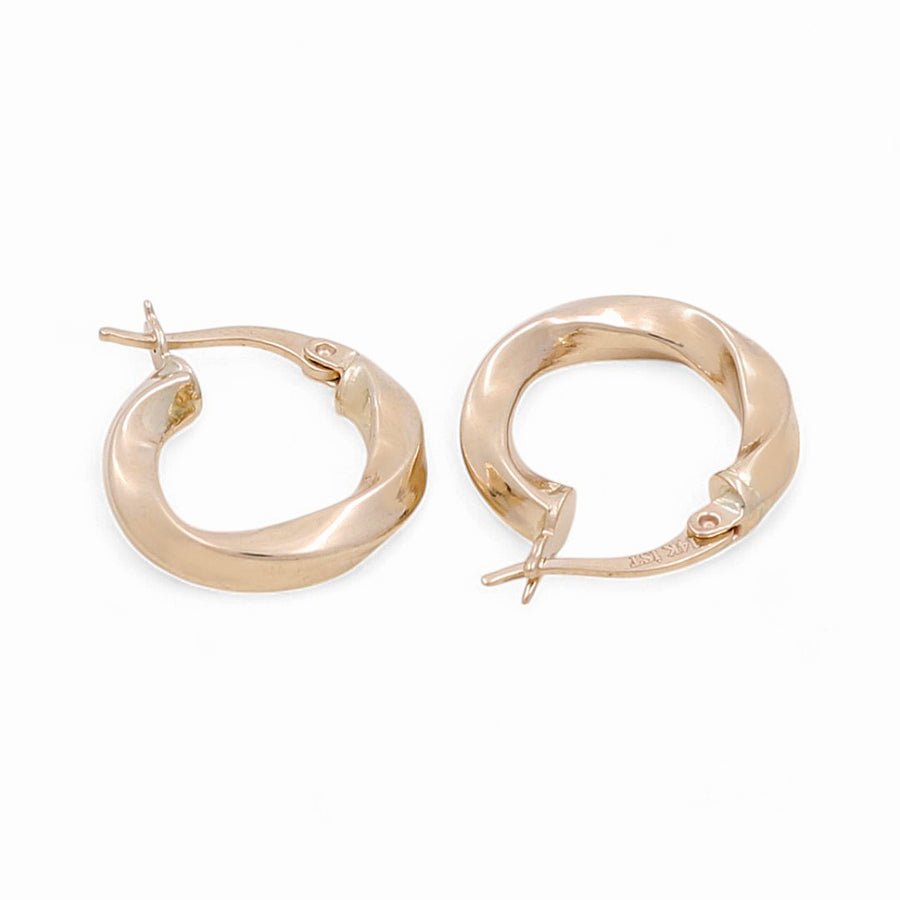 14K Yellow Gold Small Hoop Earrings