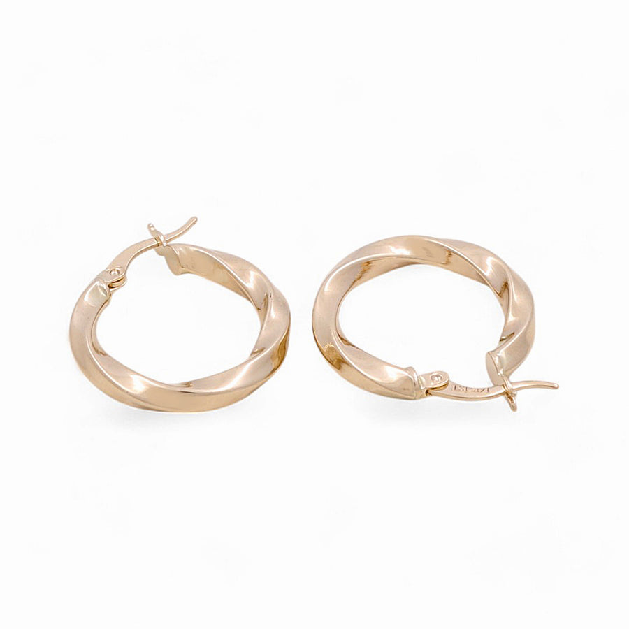 14K Yellow Gold Small Hoop Earrings