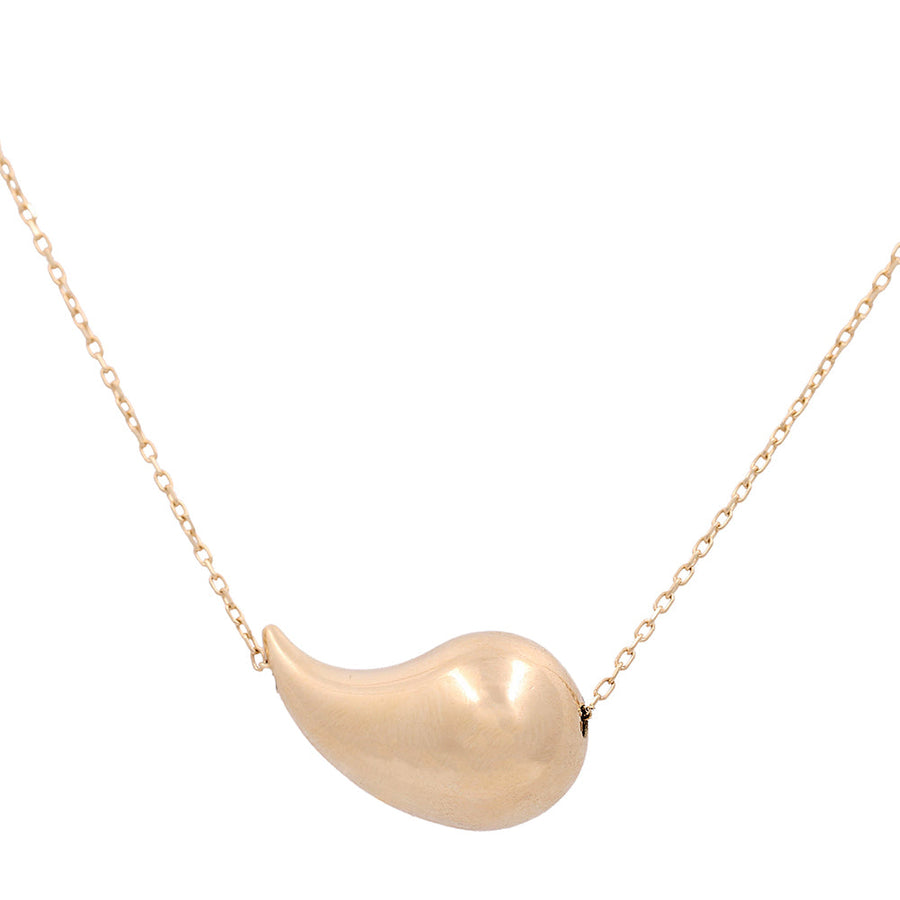 14 k Yellow Gold Women's Fashion Drop Necklace