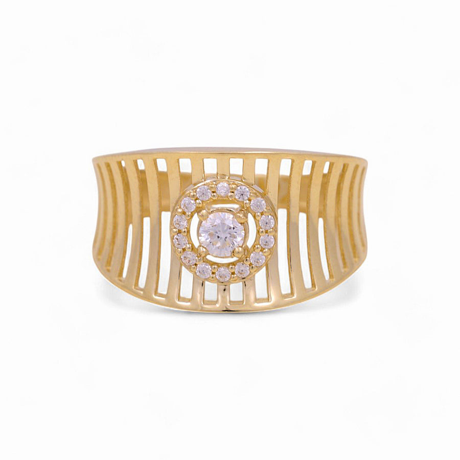 10K Yellow Gold  Fashion with Cz Women's Ring