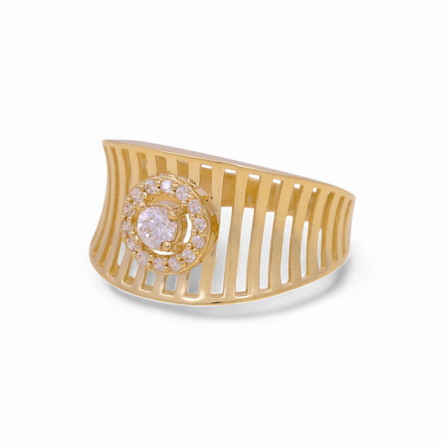 10K Yellow Gold  Fashion with Cz Women's Ring