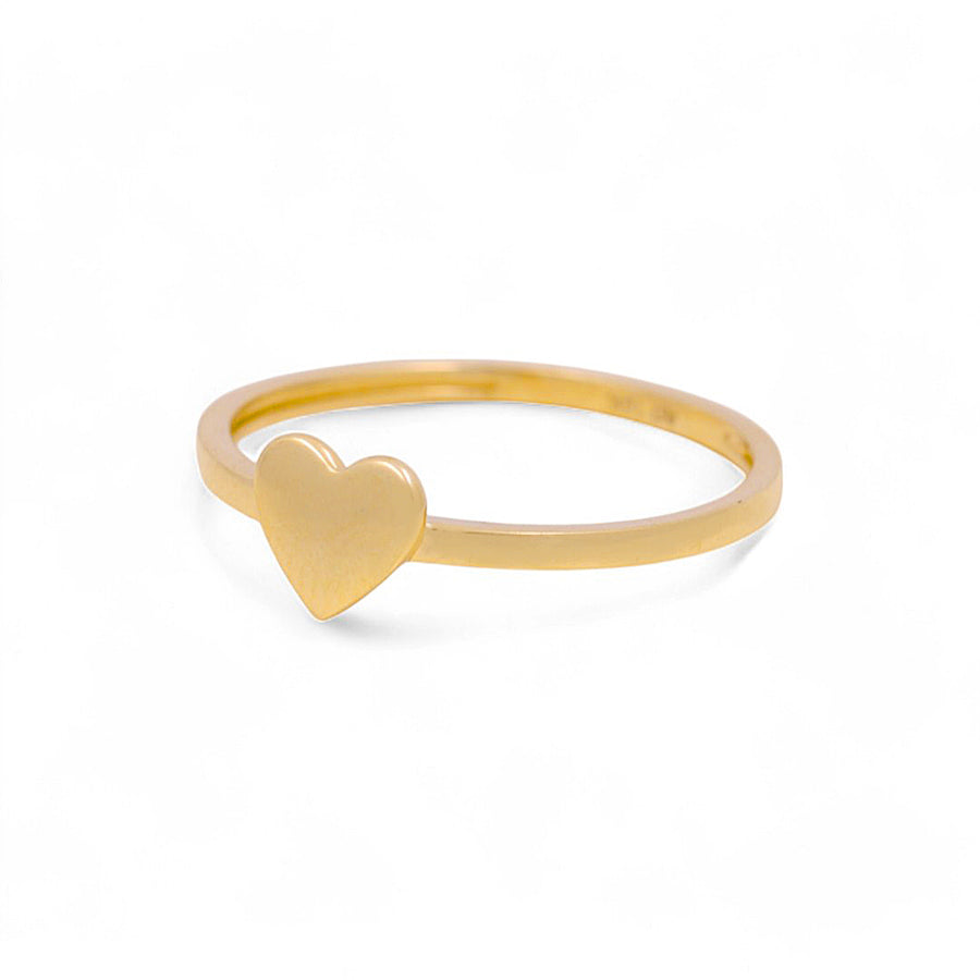 10K Yellow Gold Heart Fashion  Women's Ring