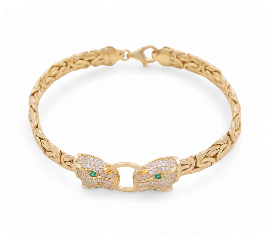 10K Yellow Gold Tiger  Bracelet