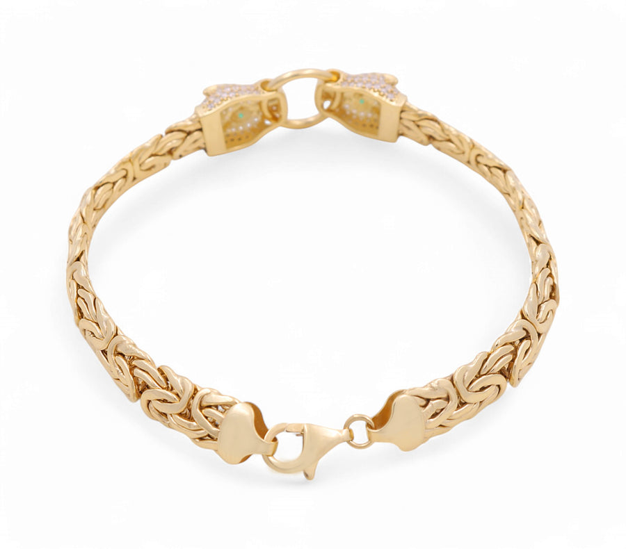 10K Yellow Gold Tiger  Bracelet