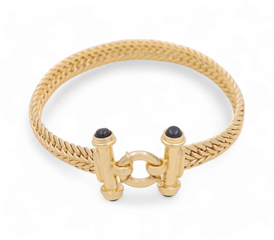 10K Yellow Gold Fancy Link Bracelet