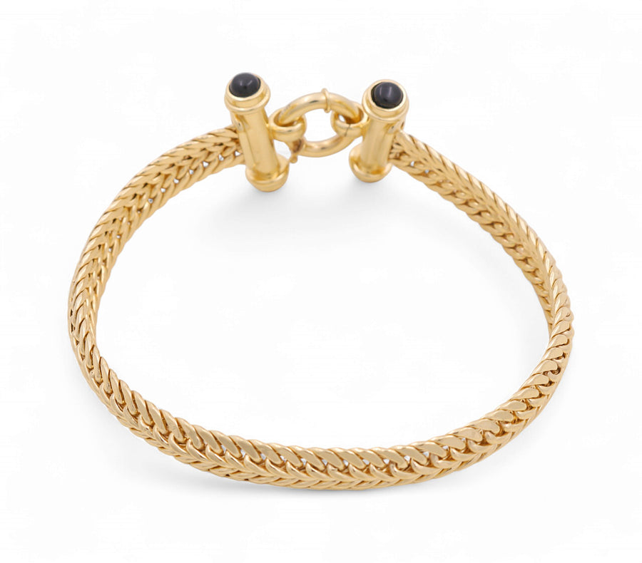 10K Yellow Gold Fancy Link Bracelet