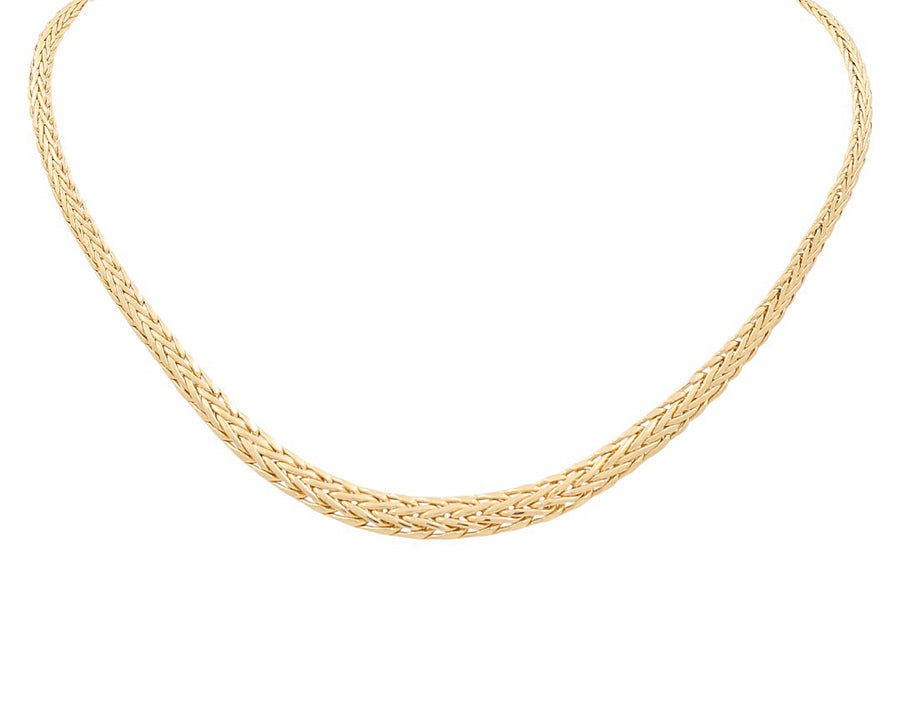 10K Yellow Gold Fancy Link Necklace