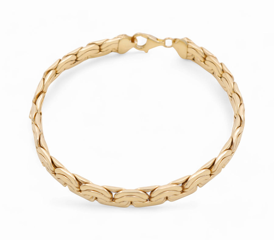 10K Yellow Gold Fancy Link Bracelet