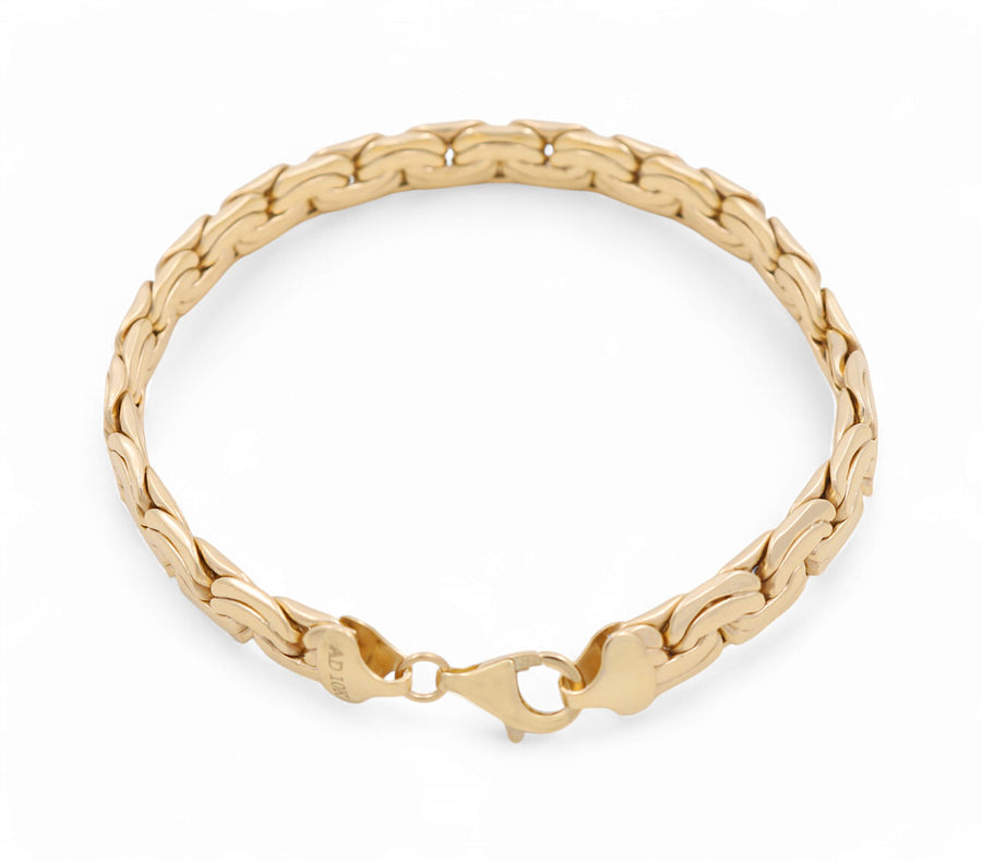 10K Yellow Gold Fancy Link Bracelet