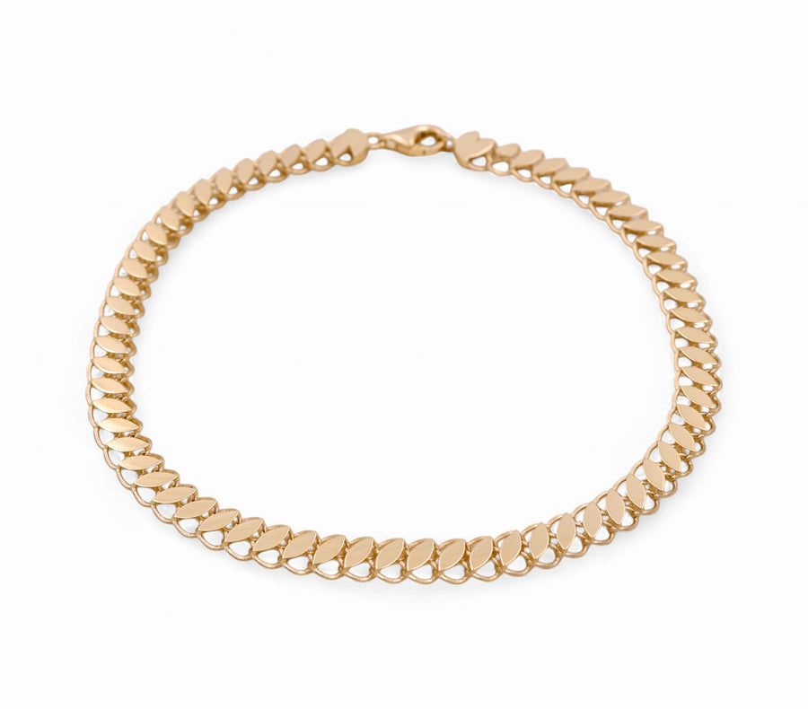 14K Yellow Gold Fancy Link Bracelet