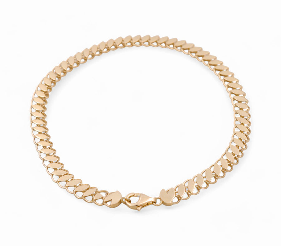 14K Yellow Gold Fancy Link Bracelet